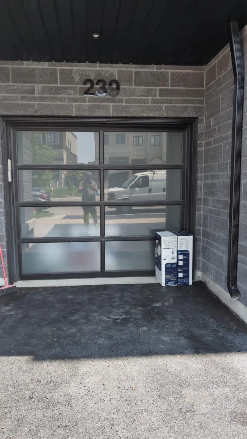 High clearance garage door